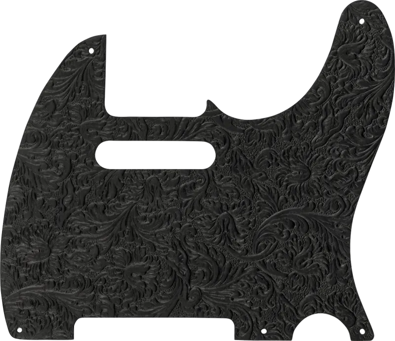 Fender Telecaster koptátor Waylon Jennings, kožený, černý