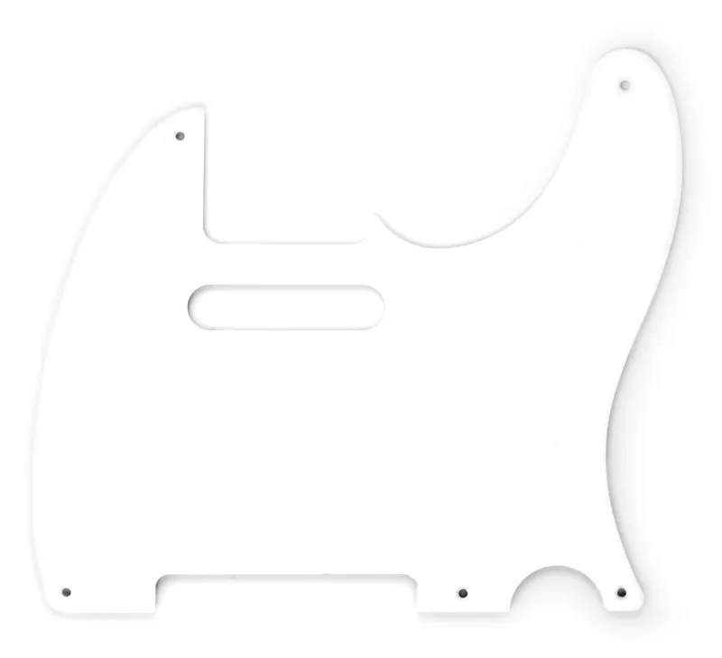 Fender kopták, bílý, 1-vrstvý, 5-dírový, pro Telecaster