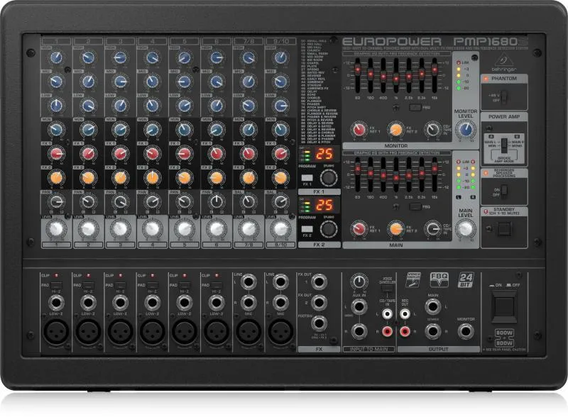 Behringer mixážní pult, 1600W, 10 kanál, Multi-FX procesor
