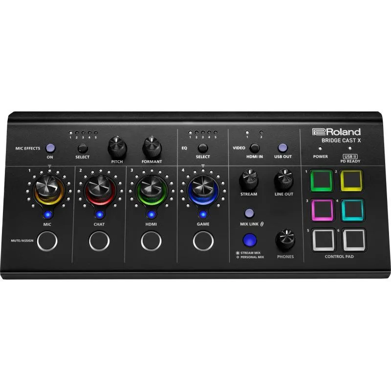 Roland streaming mixážní pult, dva kanály, videofelvání