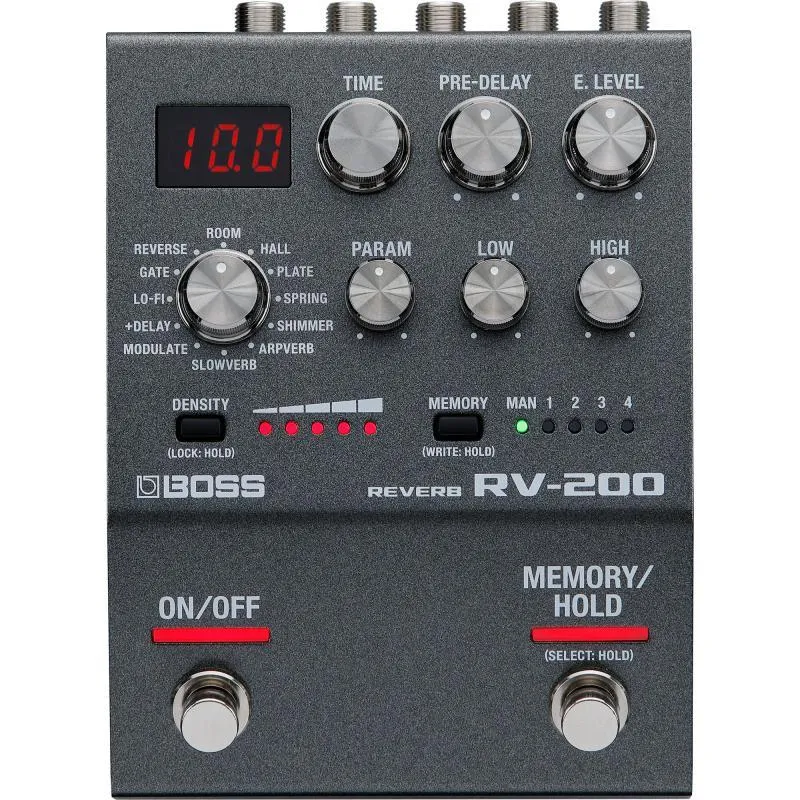 BOSS efektový pedál RV-200, reverb