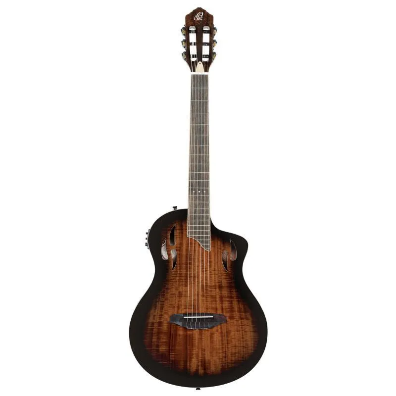 Ortega RTPDLX-ACA nylon klasická kytara 6 strun, akát, burst, včetně pouzdra