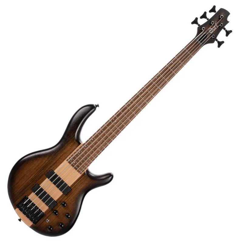 Cort basová kytara, 5 strun, Markbass preamp, antická hnědá