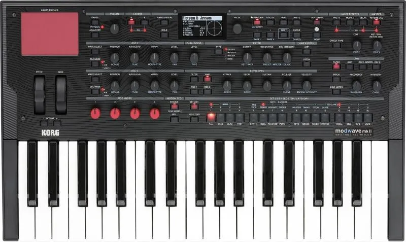 KORG modwave mkII, wavetable syntezátor