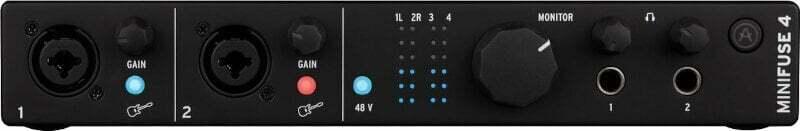Arturia MiniFuse 4 Black, USB audio interface, 4 vstupy, 4 výstupy, MIDI