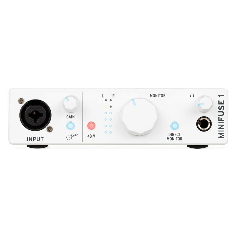 Arturia MiniFuse 1, bílá, audio rozhraní, USB-C, 2 vstupy, 2 výstupy