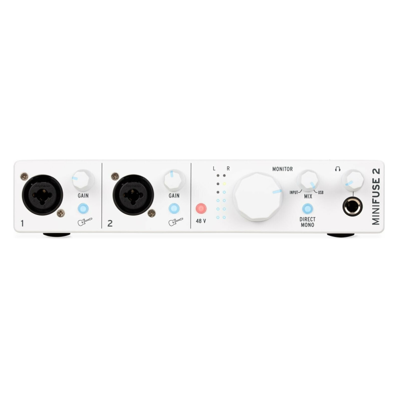 Arturia MiniFuse 2 White, audio interface, 2 vstupy, USB-C, nízká latence