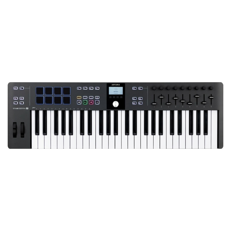 Arturia MIDI kontroler KeyLab Essential mk3 49, černý, pro DAW a studio