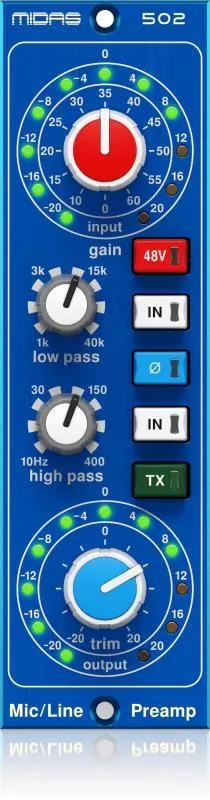 Midas MICROPHONE PREAMPLIFIER 502 V2