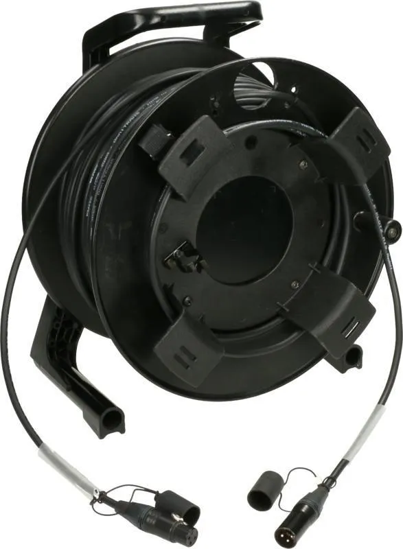 Klotz AES a DMX kabelový buben, nízká ztráta, PVC XLR 3p Neutrik, 100m