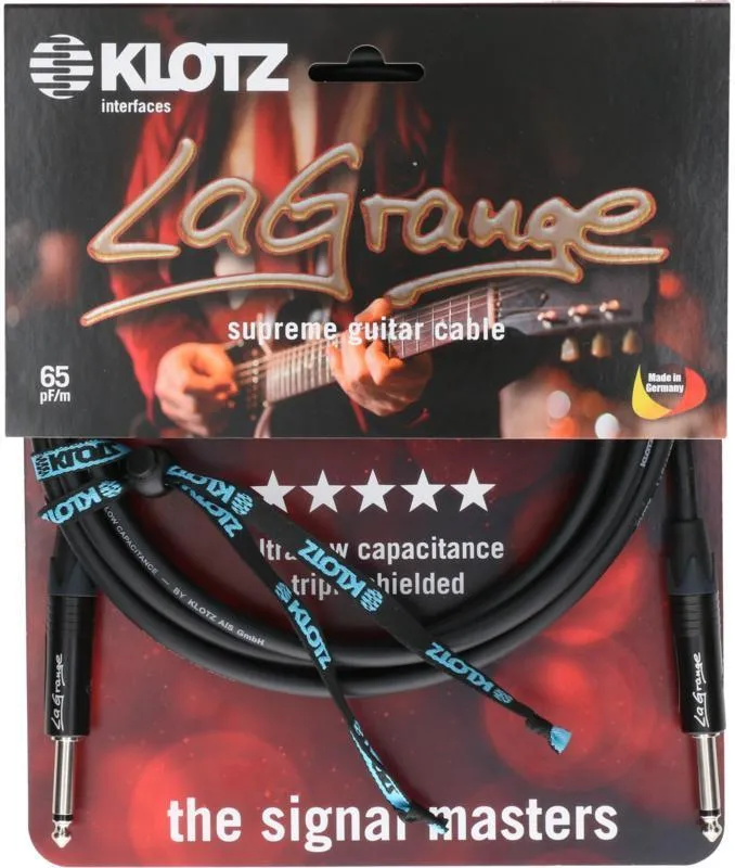 Klotz LaGrange supreme kytarový kabel - 6m