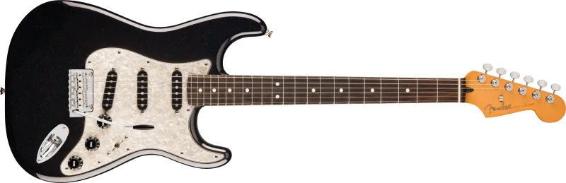 Fender elektrická kytara 70. výročí Player Stratocaster, palisandrový hmatník, Nebula Noir