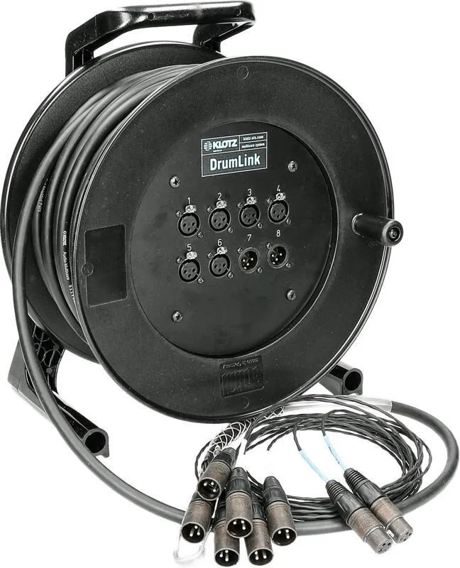 Klotz DrumLink 6/2 - 6x XLR 3p, 2x XLR 3p, 25m analogový skupinový kabel