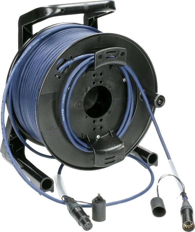 Klotz DMX kabelový buben, dvojité stínění, PUR XLR 5p, Neutrik, 50m