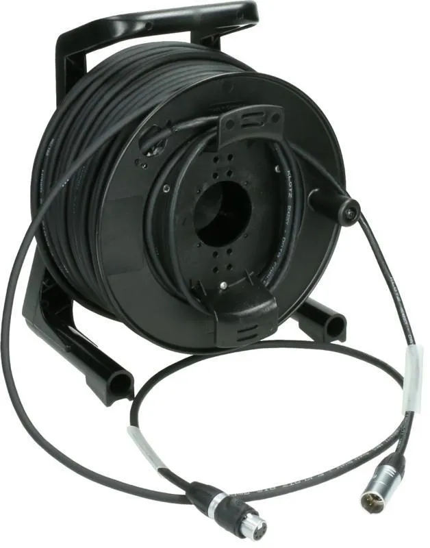 Klotz DMX kabel na bubnu, dvojité stínění, PVC XLR 5p, IP65, 75m