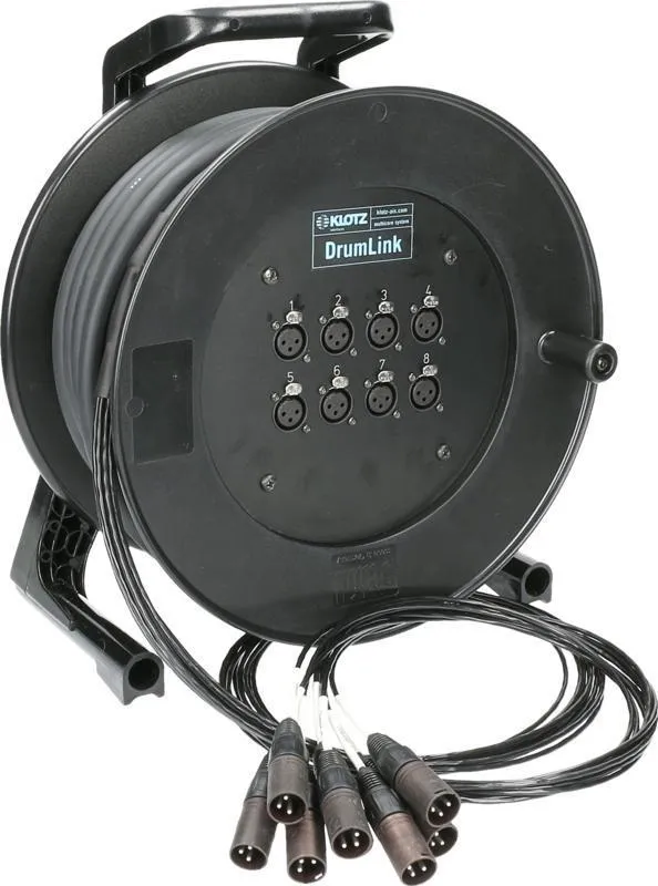 Klotz MiniCore 8/0 - 8x XLR 3p, 30m, analogový skupinový kabel, jednovrstvý zemnící