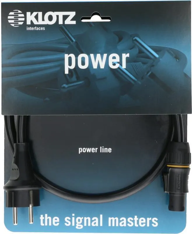 Klotz napájecí kabel 3G 1,5 mm² Schuko - PowerTwist TR1 - 5m