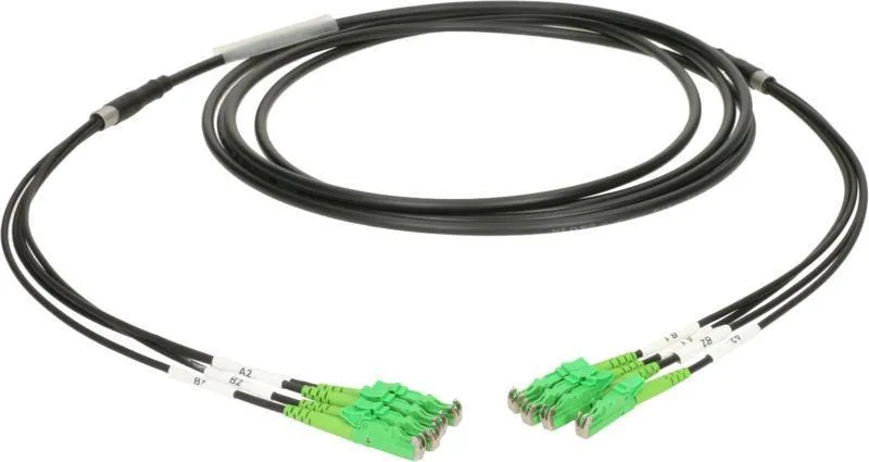 Klotz optický kabel 4x E2000/APC, single-mode OS2, 100m