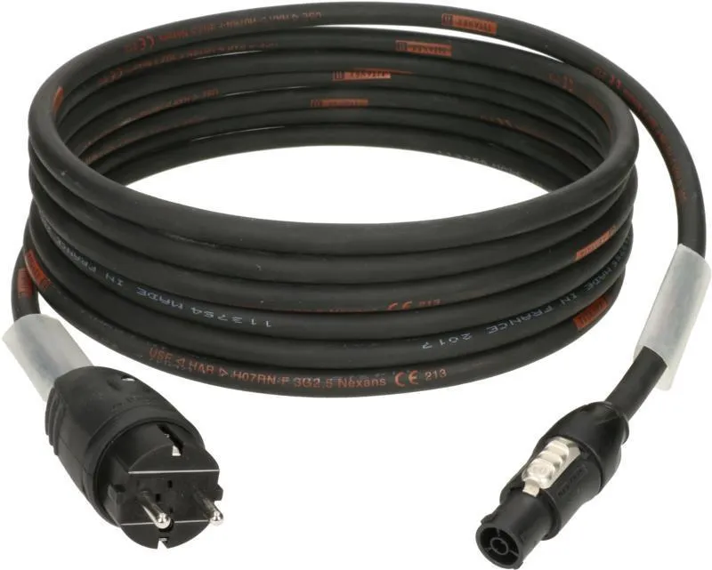 Klotz Hibridní napájecí kabel 3G 2,5 mm² Schuko - powerCON TRUE1 - 15m