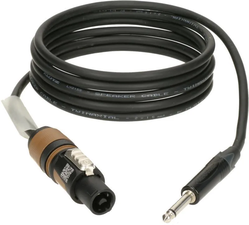 Klotz kabel 2 x 1,5 mm² speakON 2p - jack 2p - 2m