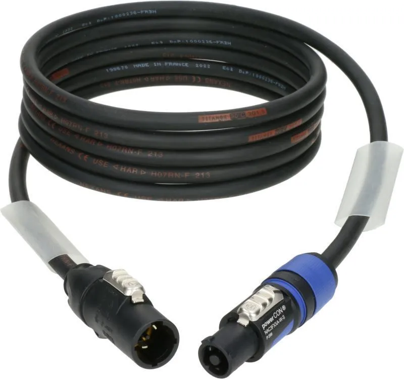 Klotz kabel powerCON - 5m, 3G, 1,5 mm², TRUE1