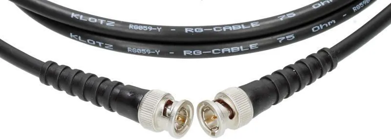 Klotz kabel 75 ohm, RG59C/U, Telegärtner BNC konektory, 20m