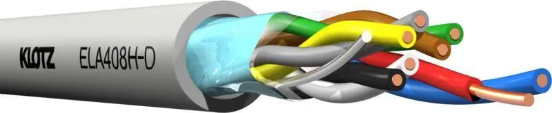 Klotz ELA instalační kabel - 100 V, 4 x 2 x 0,8 mm, FRNC, Dca