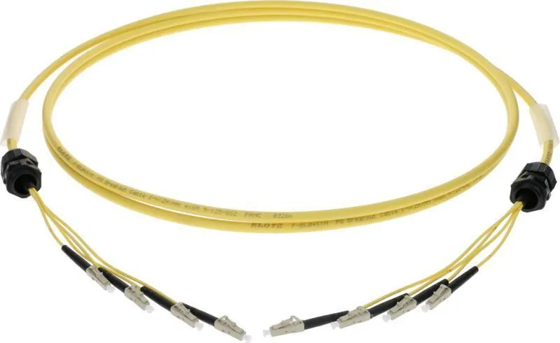 Klotz optický kabel 4x LC breakout, single-mode, 100m