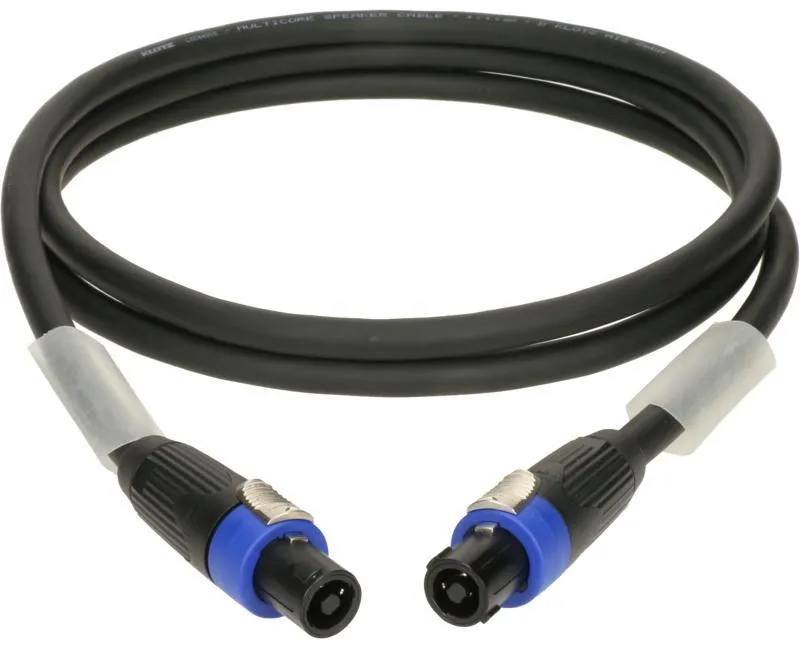 Klotz kabel speakON 4p, 4 x 4,0 mm², PUR, 10m, kovový kryt