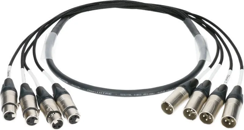 Klotz digitální skupinový kabel - AES/EBU 4 x XLR 3p samec - 4 x XLR 3p samice - 6m