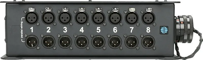 Klotz Stagebox 8x XLR 3p, RMP 25p, délka 0,3175m