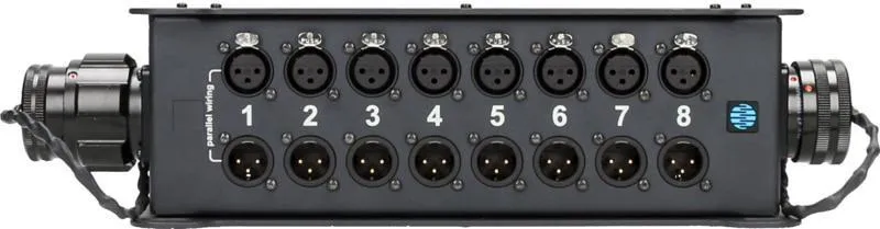 Klotz Stagebox 8x XLR 3p, 2x RMP 25p, 8 kanál, 0,3735m