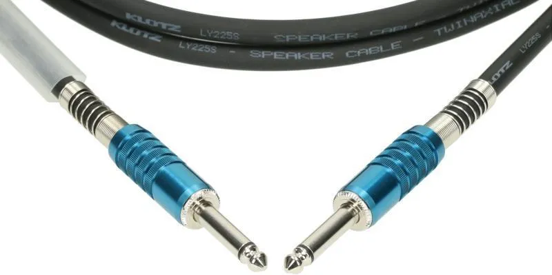 Klotz reproduktorový kabel 2 x 2,5 mm² PVC, Klotz Jack konektory - 15m