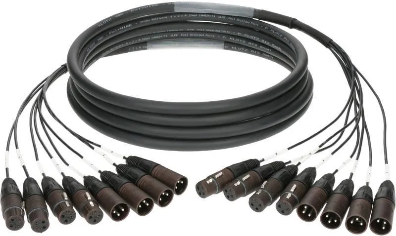 Klotz 8-kanálový analogový kabel - symetrický XLR 3p - 9m