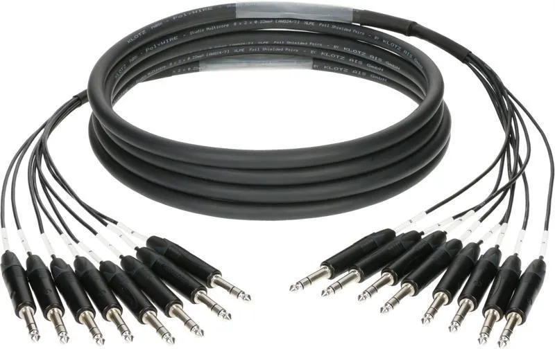 Klotz Csoportový kabel 8 x TRS - 9m, symetrický
