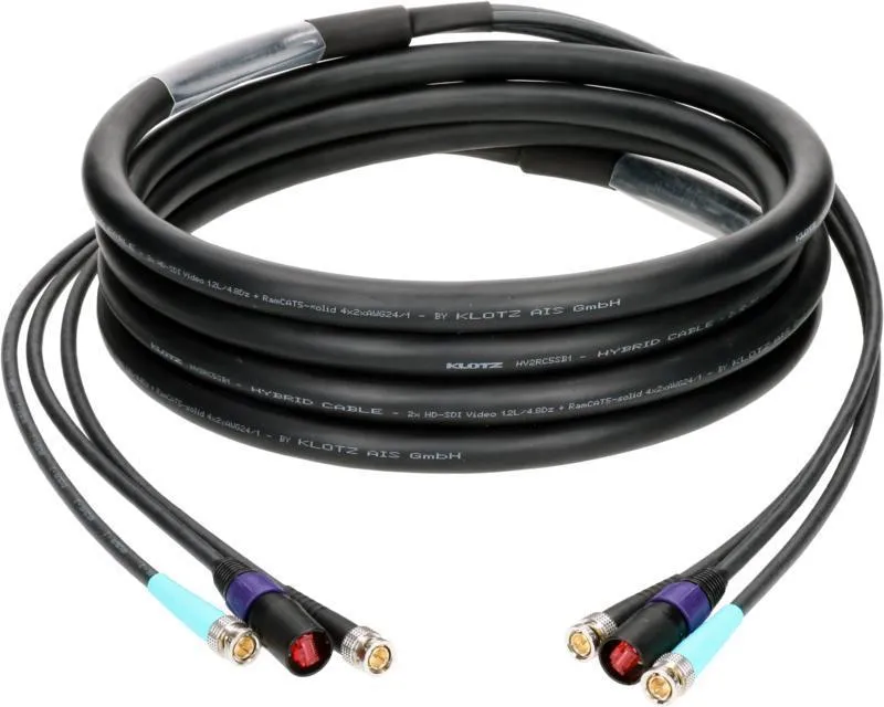 Klotz hybridní kabel CAT5e a 12G SDI etherCON + 2 x UHD BNCPro - 75m