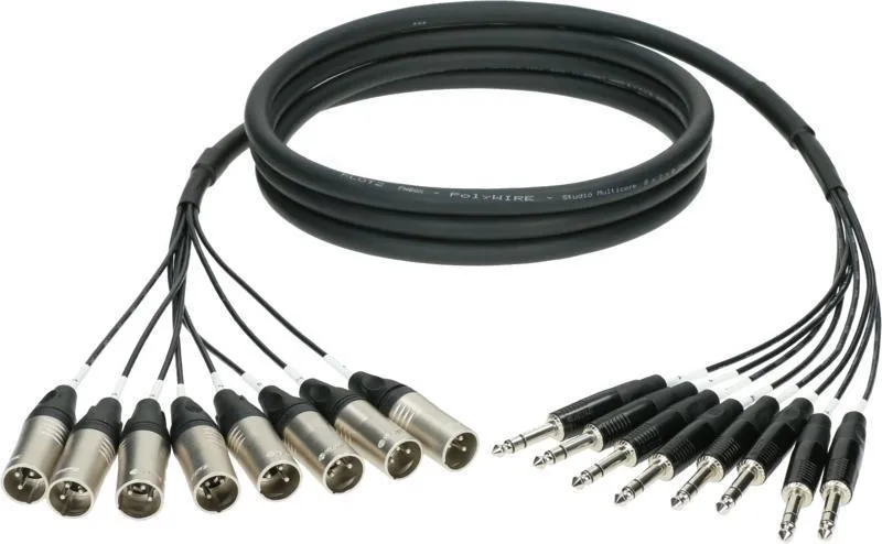Klotz kabel 8 x XLR 3p, 8 x TRS, symetrický, 3m