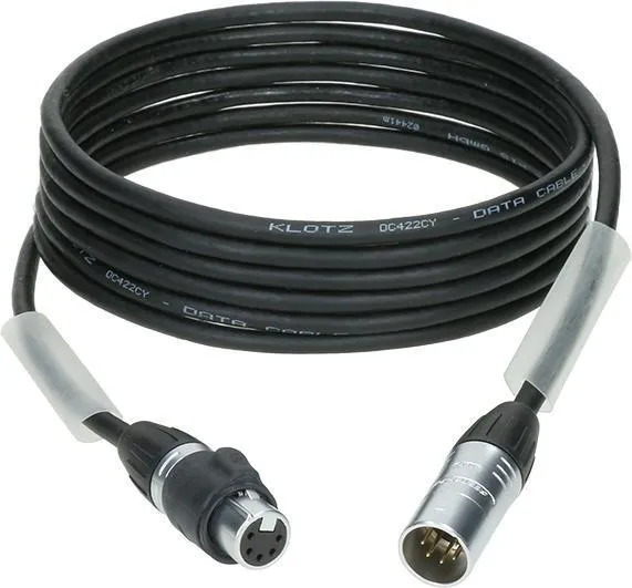 Klotz DMX kabel 20m, dvojité stínění, XLR 5p, IP65