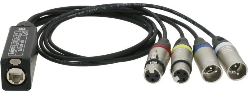Klotz CATLink MINI skupinový kabel etherCON, 2/2 x XLR 3p, 0,8m