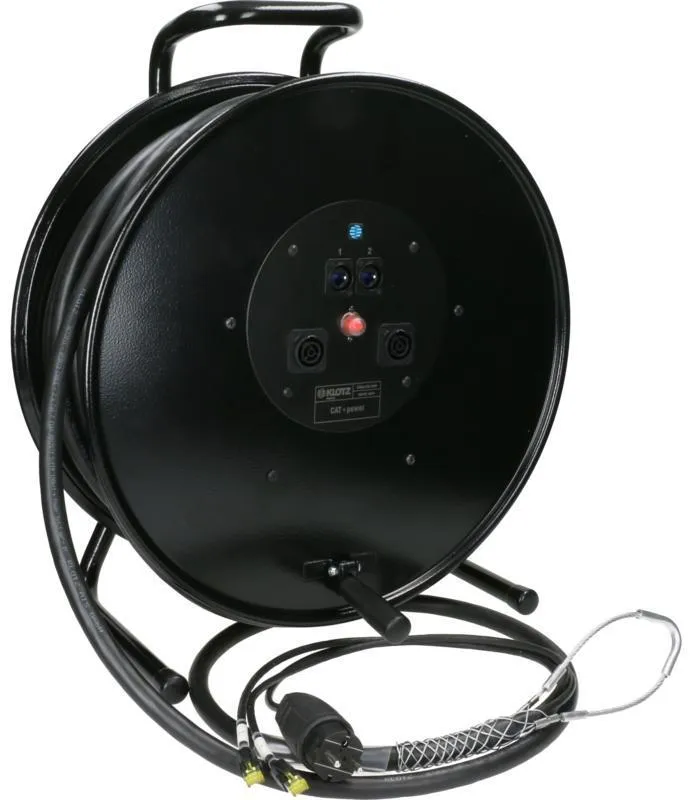 Klotz hybridní kabel CAT7 a napájení 2 x RJ45 => etherCON + Schuko => powerCON TRUE1 - 40m