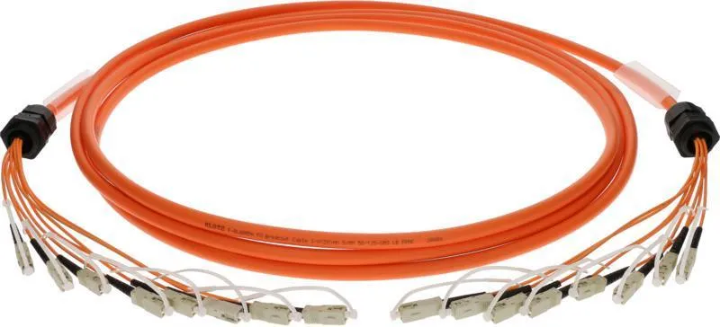 Klotz optický kabel 8x SC, multimódový, 50/125 OM3, 25m