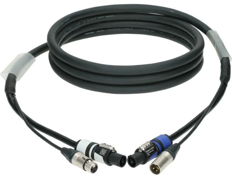 Klotz hybridní kabel audio a napájení XLR 3p + powerCON - 5m