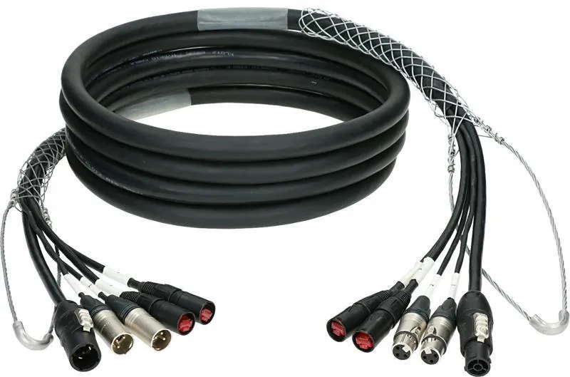 Klotz hybridní kabel CAT5e, 2 x etherCON, 2 x XLR 3p, powerCON TRUE1, 90m
