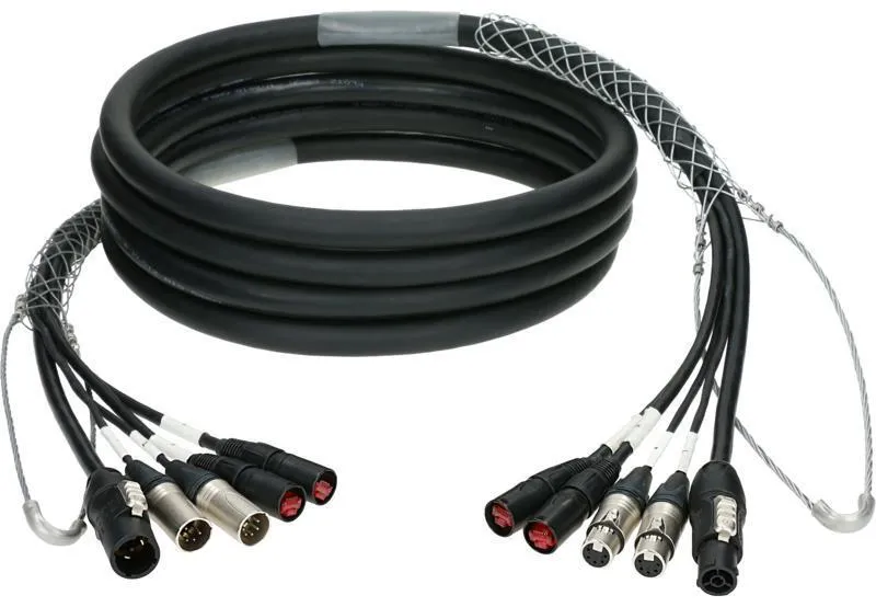 Klotz hybridní kabel CAT5e a DMX s 2 x etherCON, 2 x XLR 5p, powerCON TRUE1 - 50m