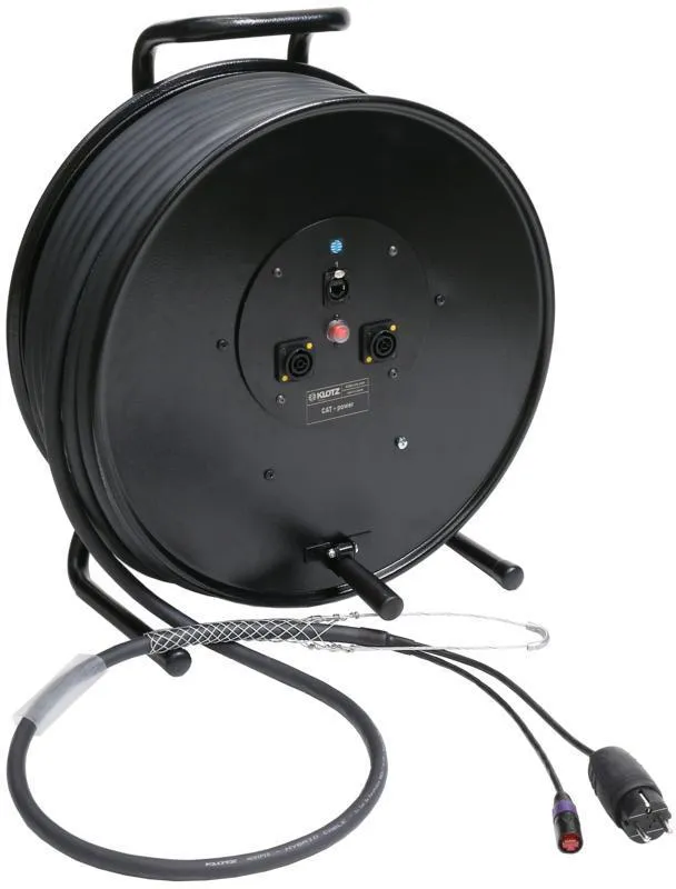 Klotz hybridní kabel CAT5e a napájení 3G1.5, 1 x etherCON + Schuko => powerCON TRUE1 - 2,4m