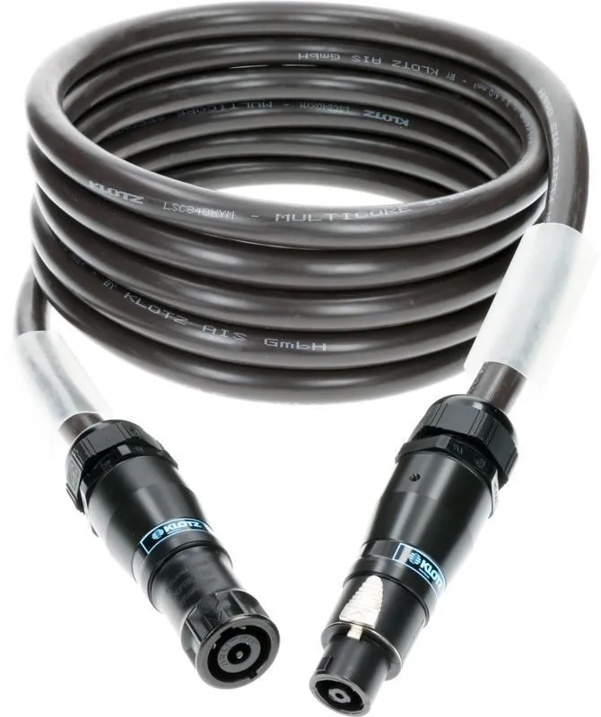 Klotz kabel 8 x 4,0 mm² reproduktorový eXtreme PVC speakON 8p - 20m