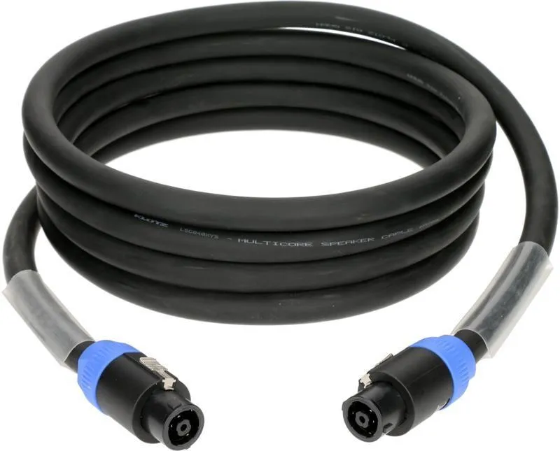 Klotz 8 x 4,0 mm² reproduktorový kabel PVC speakON 8p samec/samec - 20m