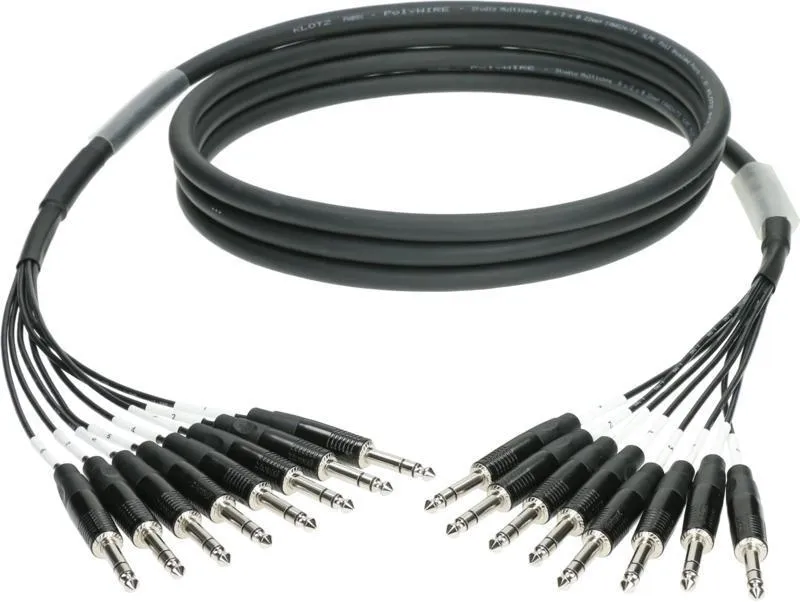 Klotz 8-kanálový analogový kabel - symetrický 8 x TRS - 4m