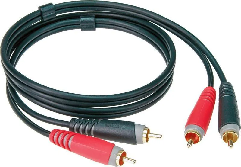Klotz RCA-RCA kabel, stereo, 1m