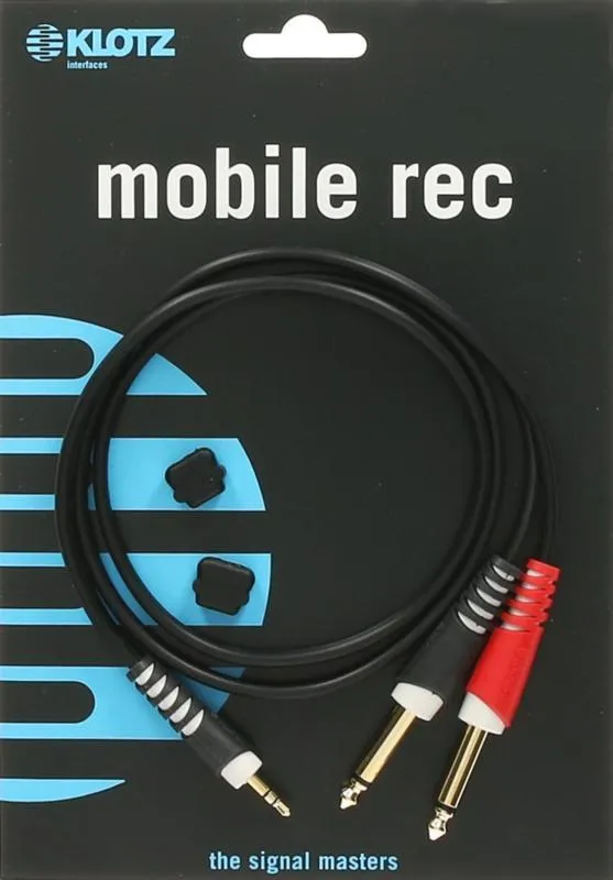 Klotz Y-kabel Jack-Jack 3,5 mm - 2x 6,35 mm, lehký, 1m